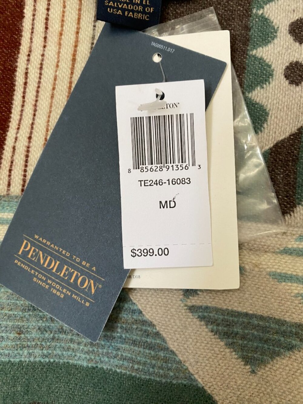 Pendleton Pacific Crest Wool Coat in the Agate Beach Tan - Picture 7 of 12